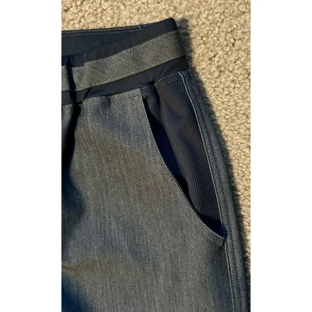 Med Couture Scrub Pants Dark Grey / Slate Size Small with Pockets Elastic Waist - Picture 6 of 9